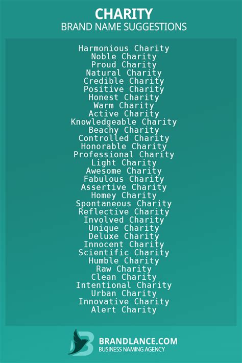 charity business name generator